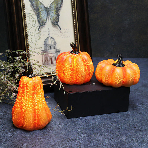 Pumpkin LED Candle By Fiverro