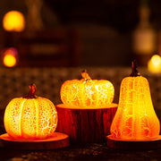 Pumpkin LED Candle By Fiverro
