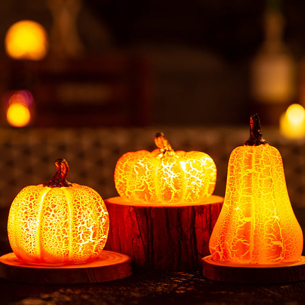 Pumpkin LED Candle By Fiverro